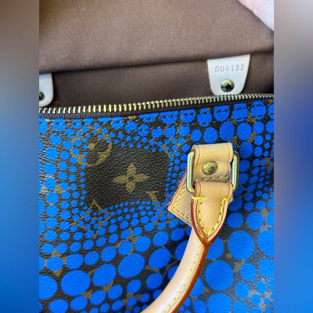 Louis Vuitton Yayoi Kusama Speedy 30 Blue - Picture 9 of 16